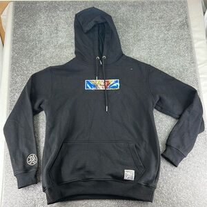 Savior Long Sleeve Sweatshirt Hoodie Black Mens Size L Dragonball Z Goku Anime